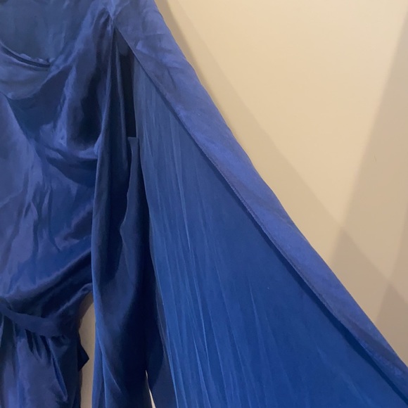 Robert Rodriguez Navy Silk One Shoulder Romper - Picture 8 of 8